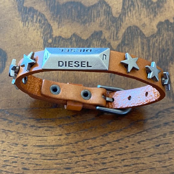 Leather Diesel Adjustable Bracelet - Picture 1 of 7